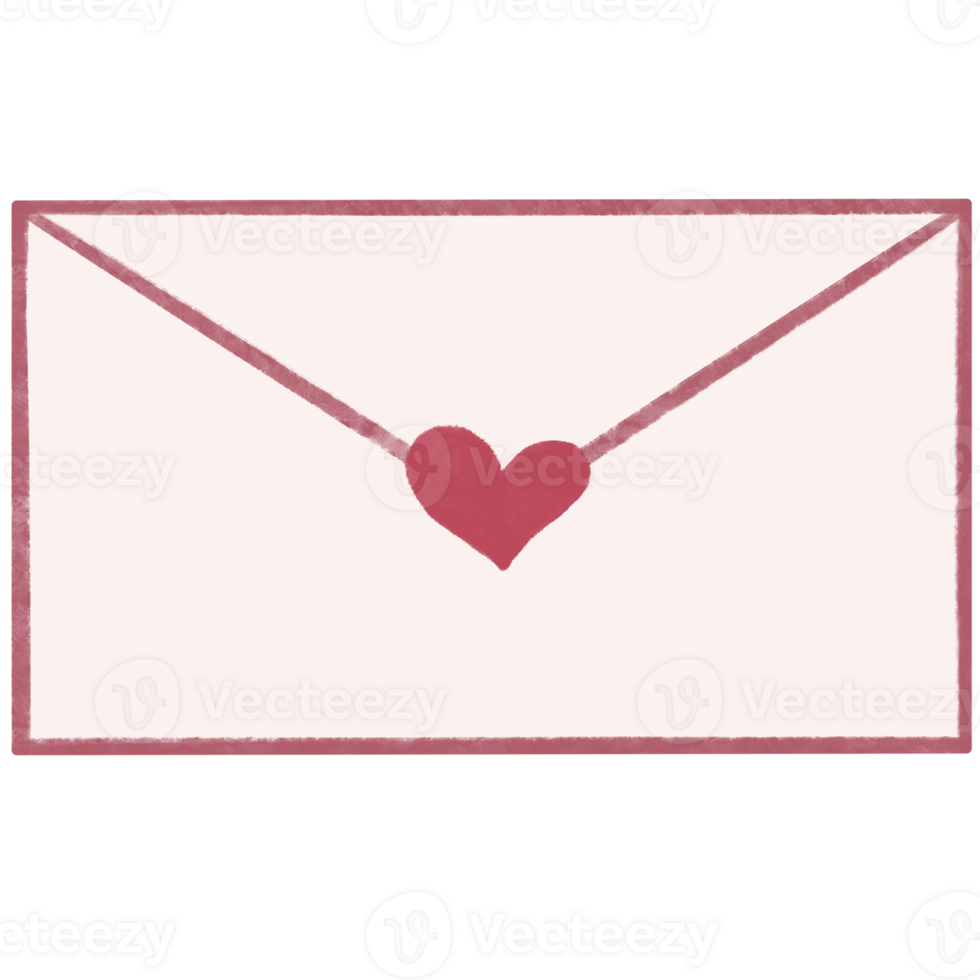 pink envelope with a heart png
