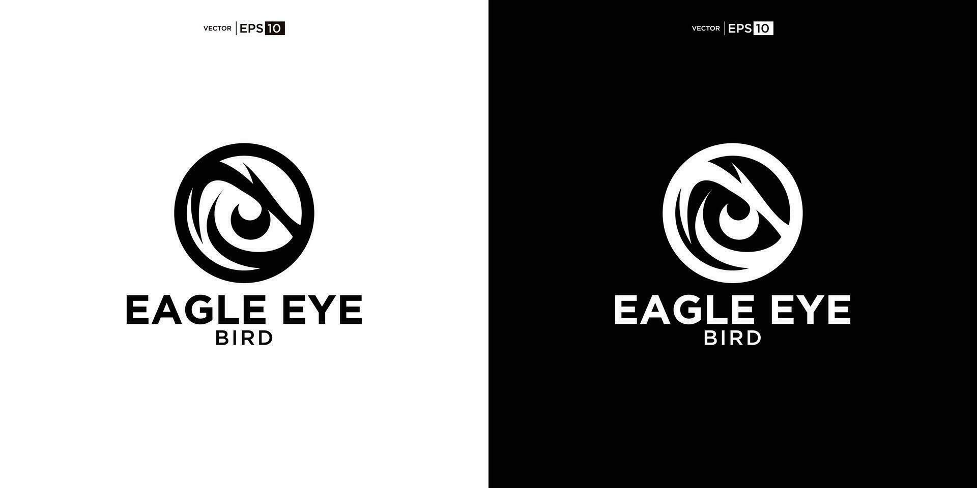 Eagle Eyes Bird Hawk Logo Design vector Inspiration