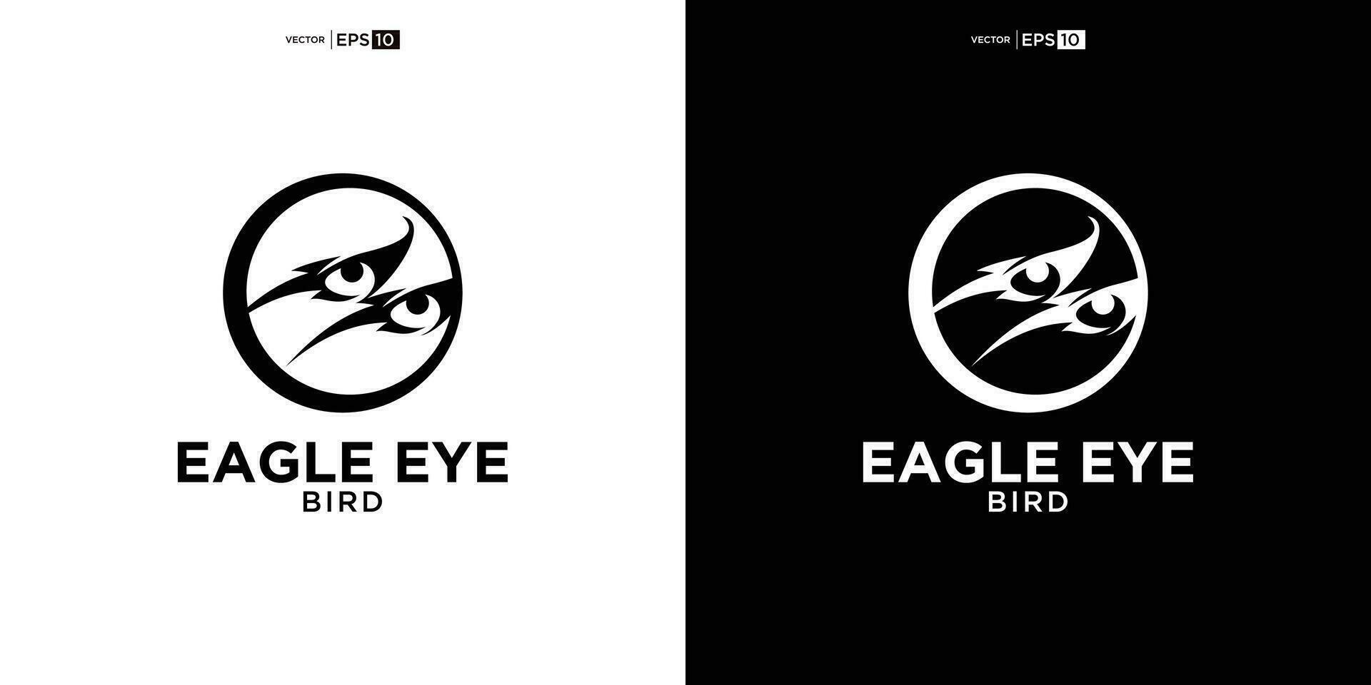 Eagle Eyes Bird Hawk Logo Design vector Inspiration