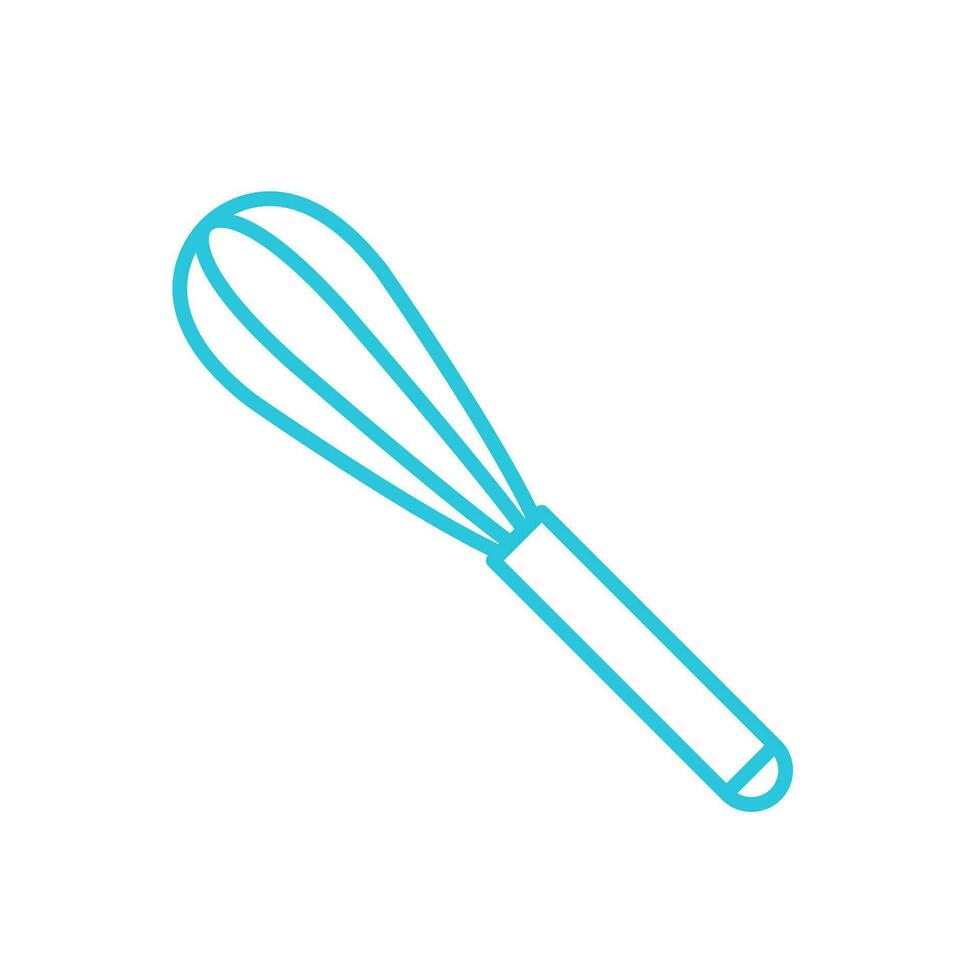 Whisk icon. From blue icon set. vector