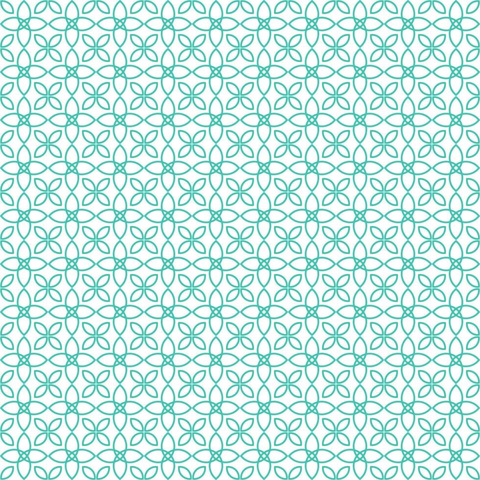 Geometric floral seamless pattern background vector