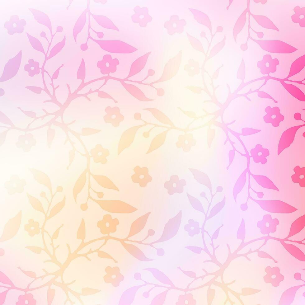 Abstract Floral tile  decor, design element. vector