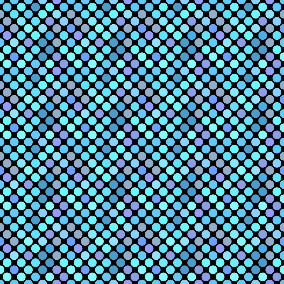 Blue seamless circle pattern background - abstract vector graphic design from circles