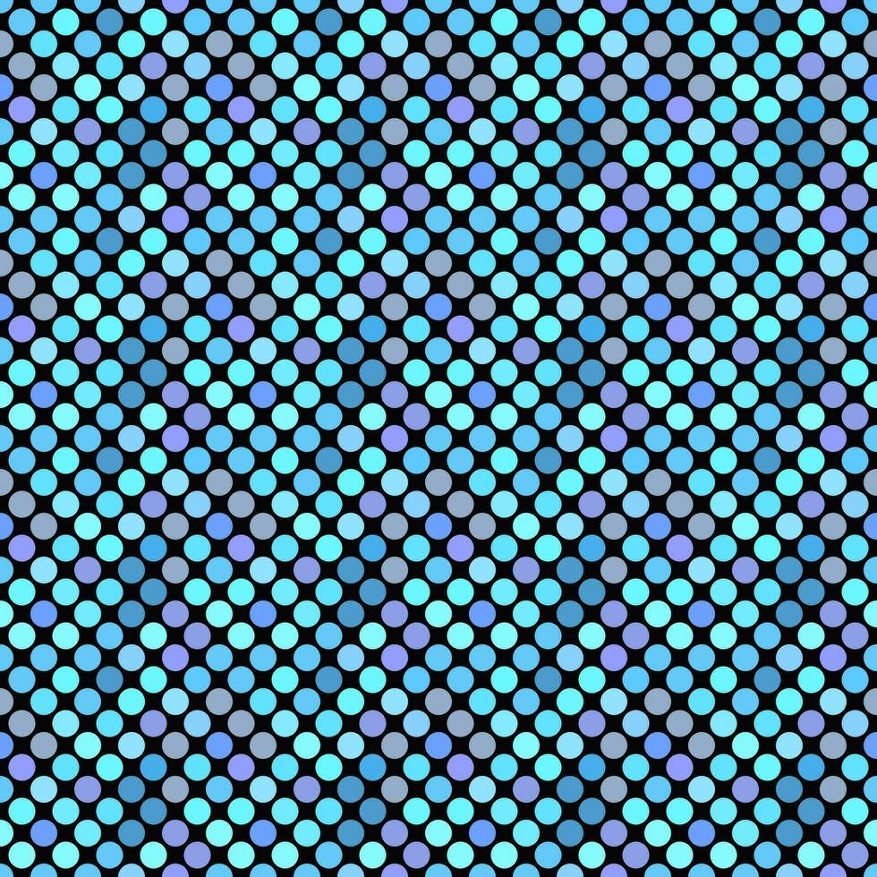 Blue seamless circle pattern background - abstract vector graphic design from circles