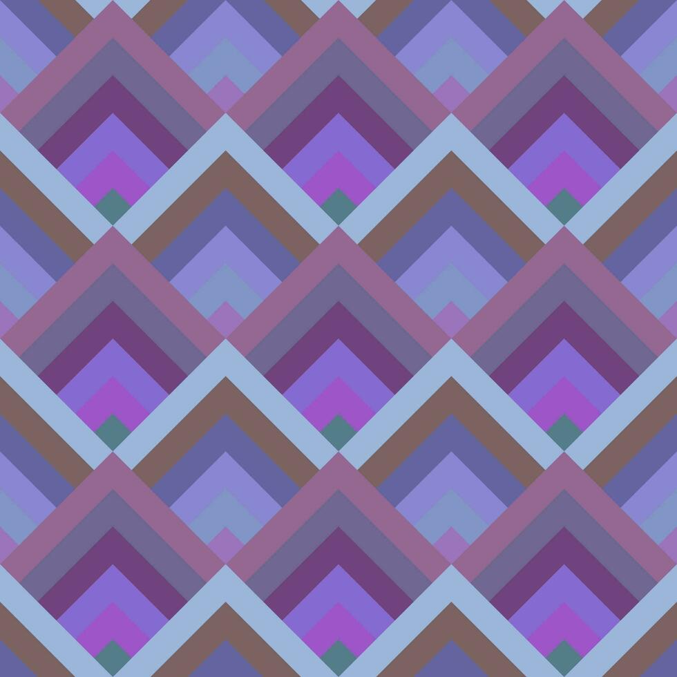 Colorful abstract geometrical diagonal square tile mosaic pattern background - vector wall design