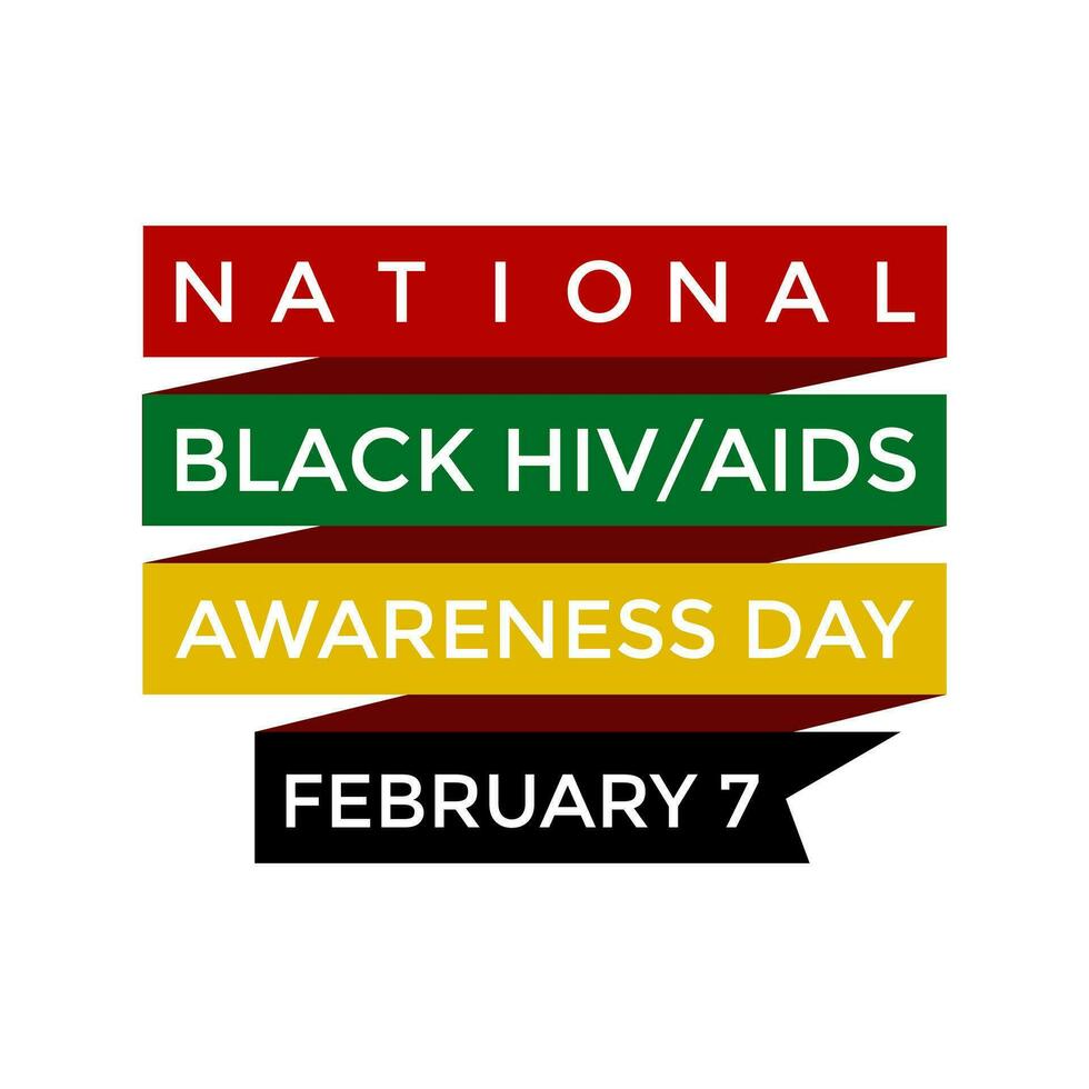 National black HIVAIDS awareness day.  flyer design. flat illustration. Banner, poster, card, background design. vector illustrator.