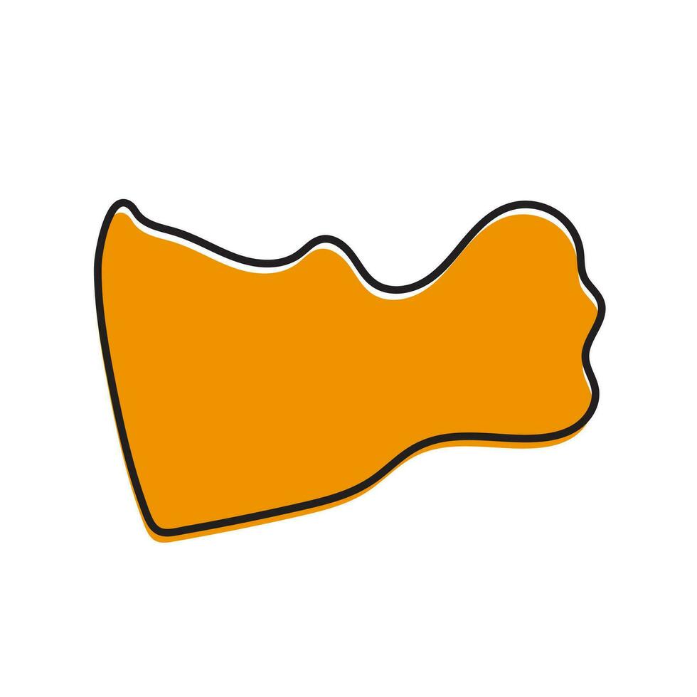 Colombo district of Sri lanka vector map illustration.