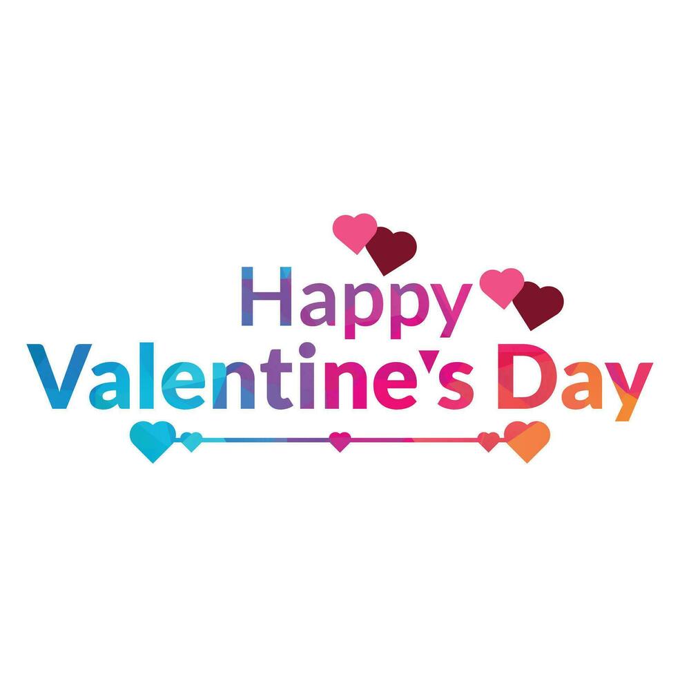 Happy Valentines day logo design vector template. Happy Valentines day. Lettering