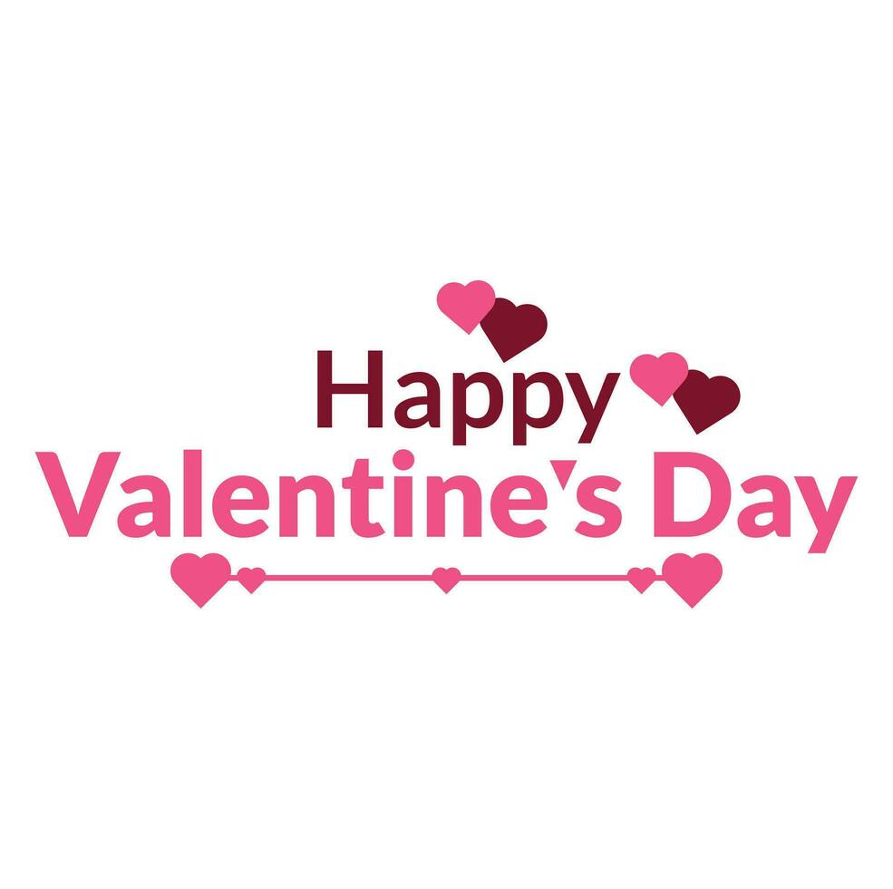 Happy Valentines day logo design vector template. Happy Valentines day. Lettering
