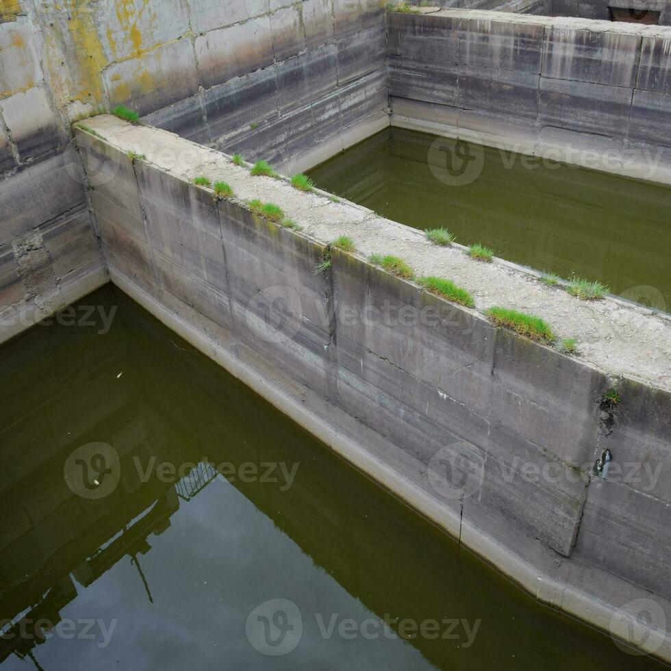 Buffer tanks at the waterway opening gateways photo