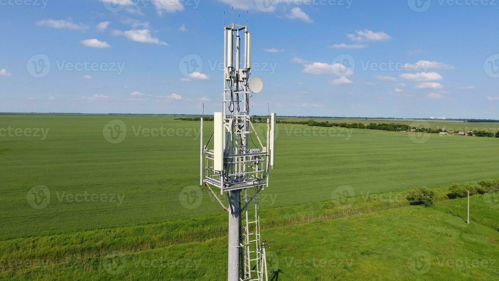 Cellular tower. Equipment for relaying cellular and mobile signal photo