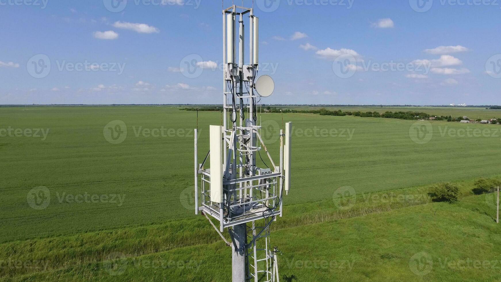 Cellular tower. Equipment for relaying cellular and mobile signal photo