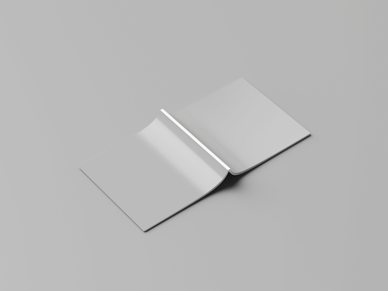Set of blank book cover template. Isolated on transparent background. psd
