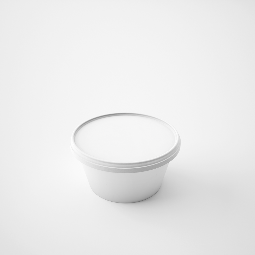 mockup template plastic tub bucket container psd
