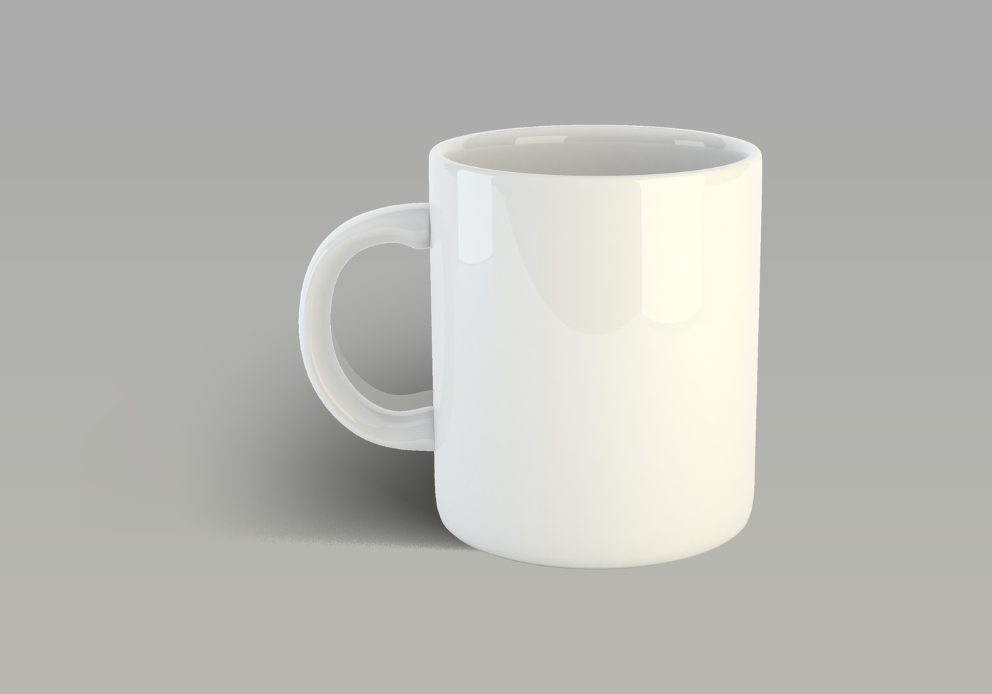 clean white cofee mug stand with front view mockup psd