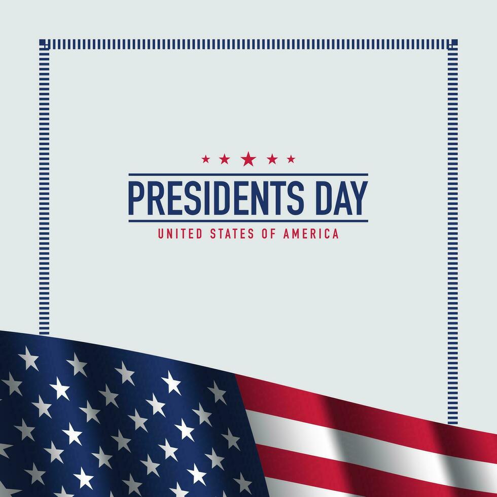 diseño de fondo del día de los presidentes. vector