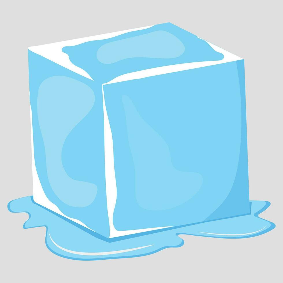 transparente vaso cubo formas en realista estilo. vector ilustración