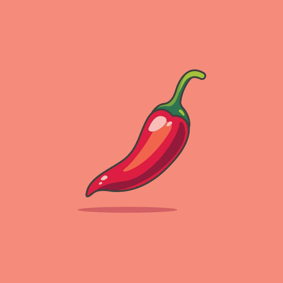 Hot chili pepper vector illustration