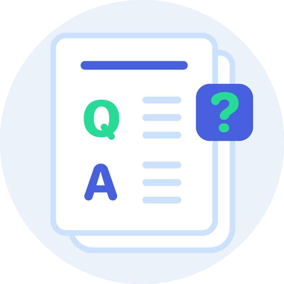 survey questions modern icon clipart illustration vector