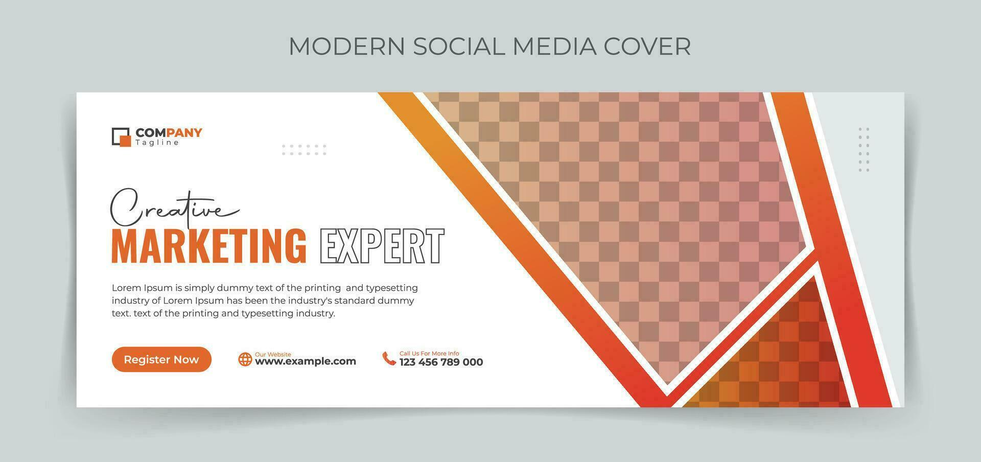 corporativo negocio social medios de comunicación cubrir diseño modelo. vector