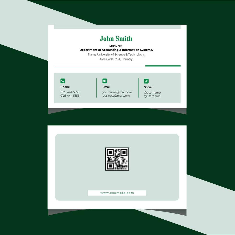 Business Card, Visiting card template vector