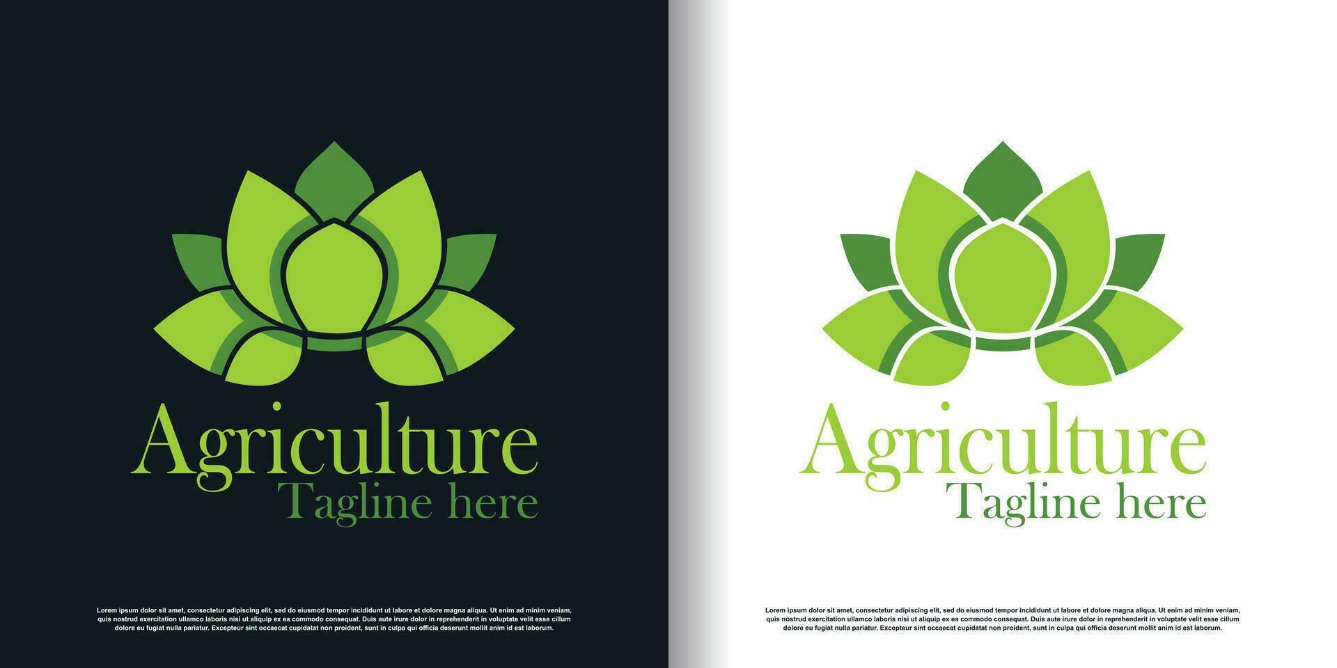 agricultura logo diseño vector con creativo concepto prima vector