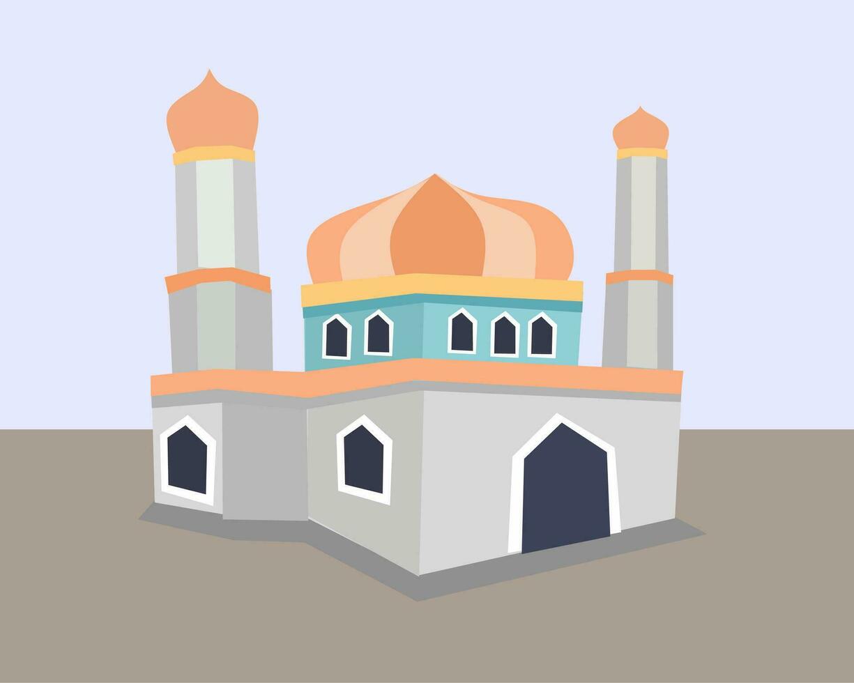 Mosque Flat Illustration vector