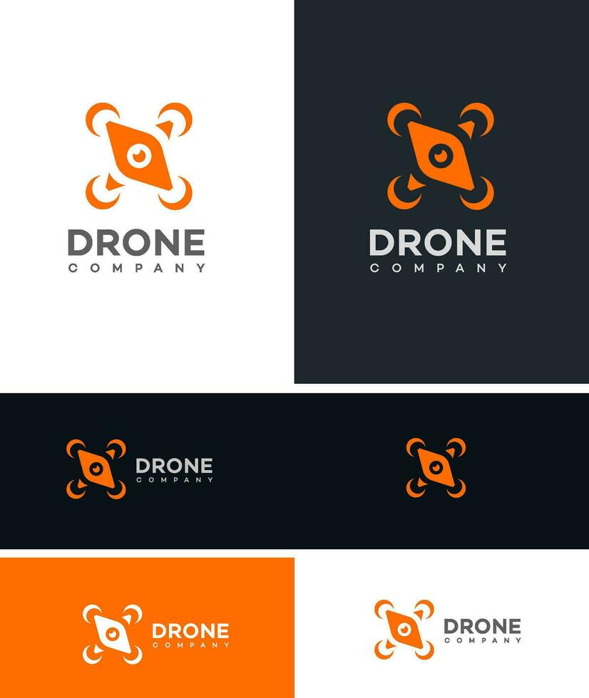 drone company logo vector