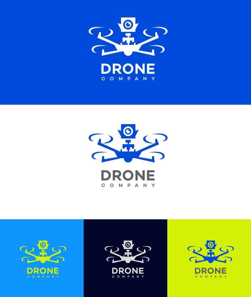 drone company logo vector