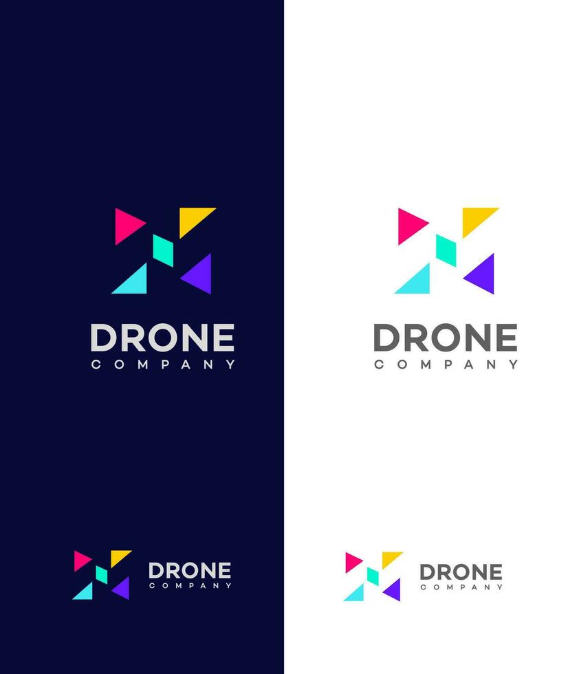 drone company logo vector