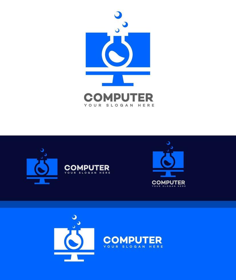 computer lab logo vector