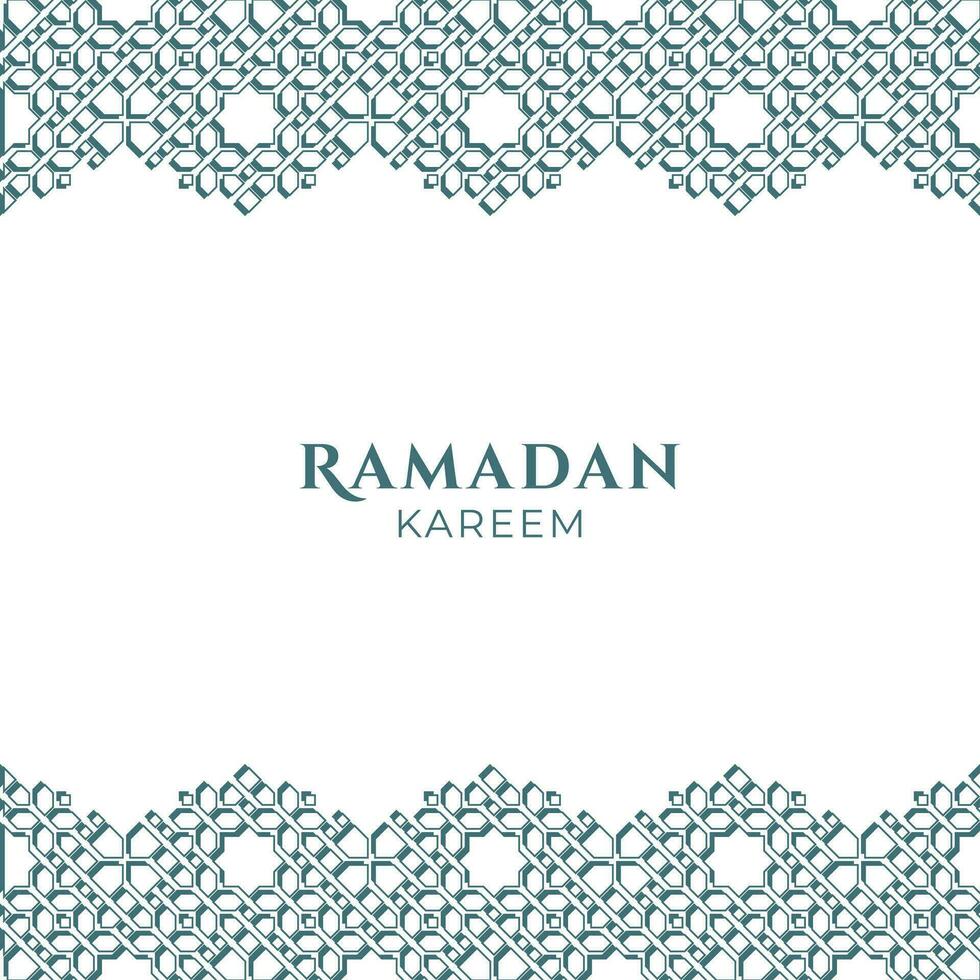 Islamic Ornament Silhouette for Ramadan Greeting Design vector