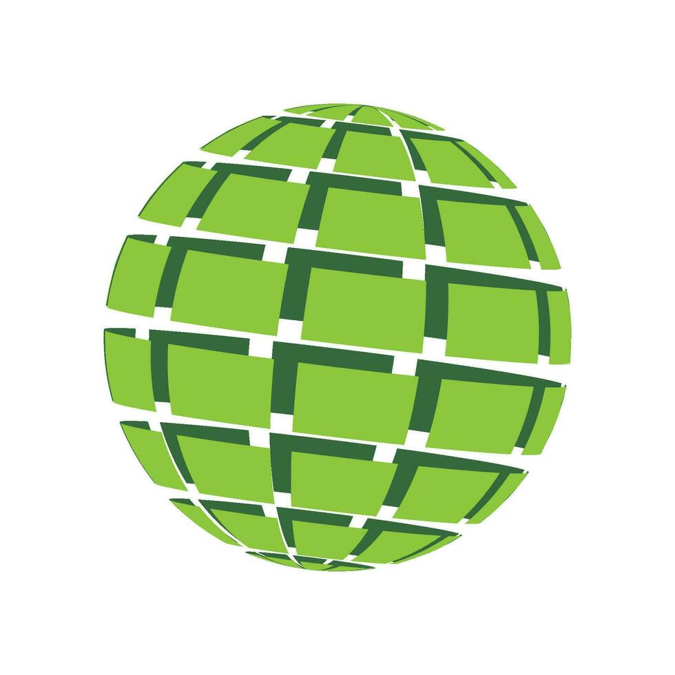 Global technology logo vector