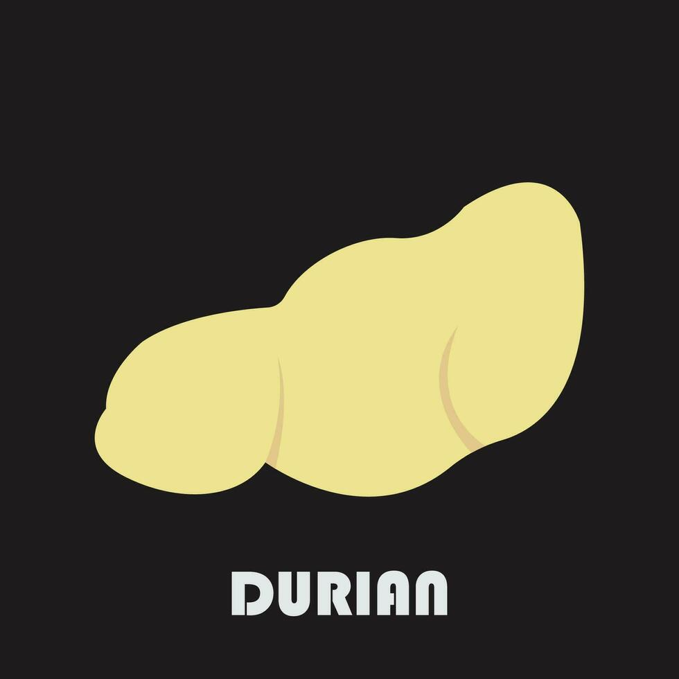 Fresco Durian Fruta icono vector