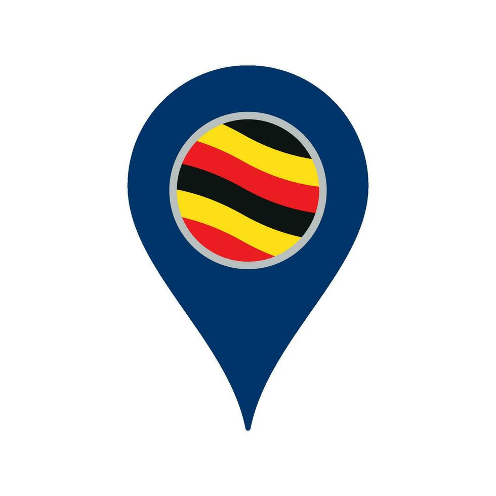 Uganda map icon vector