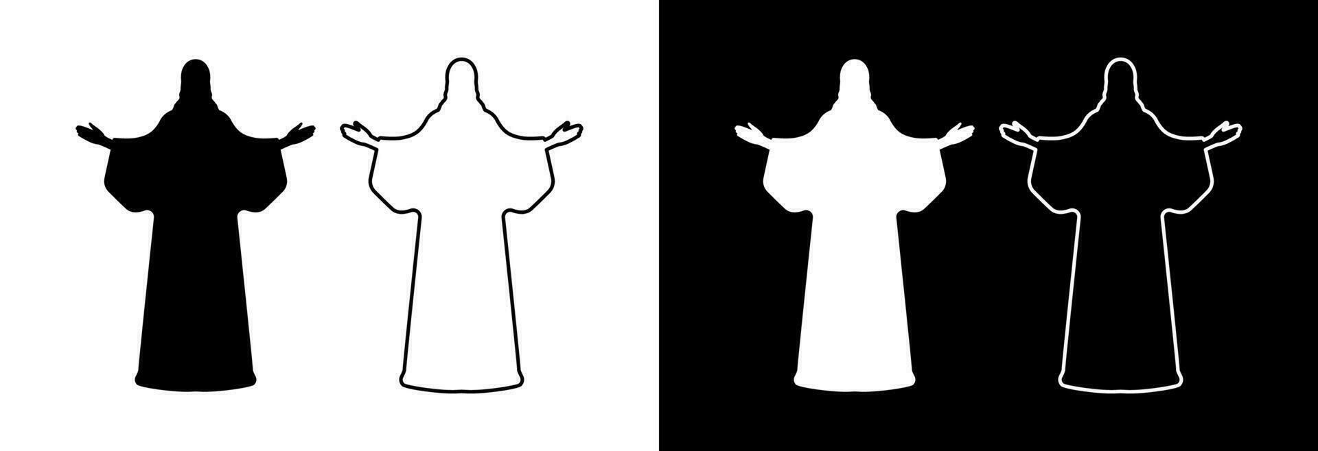 Resurrection Jesus Christ icon. vector