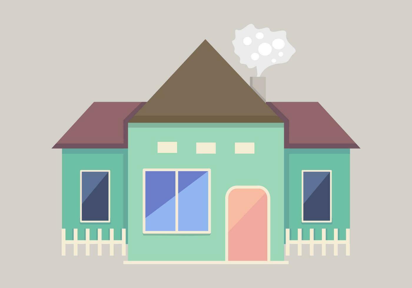 Vector illustration of house, flat illustration.