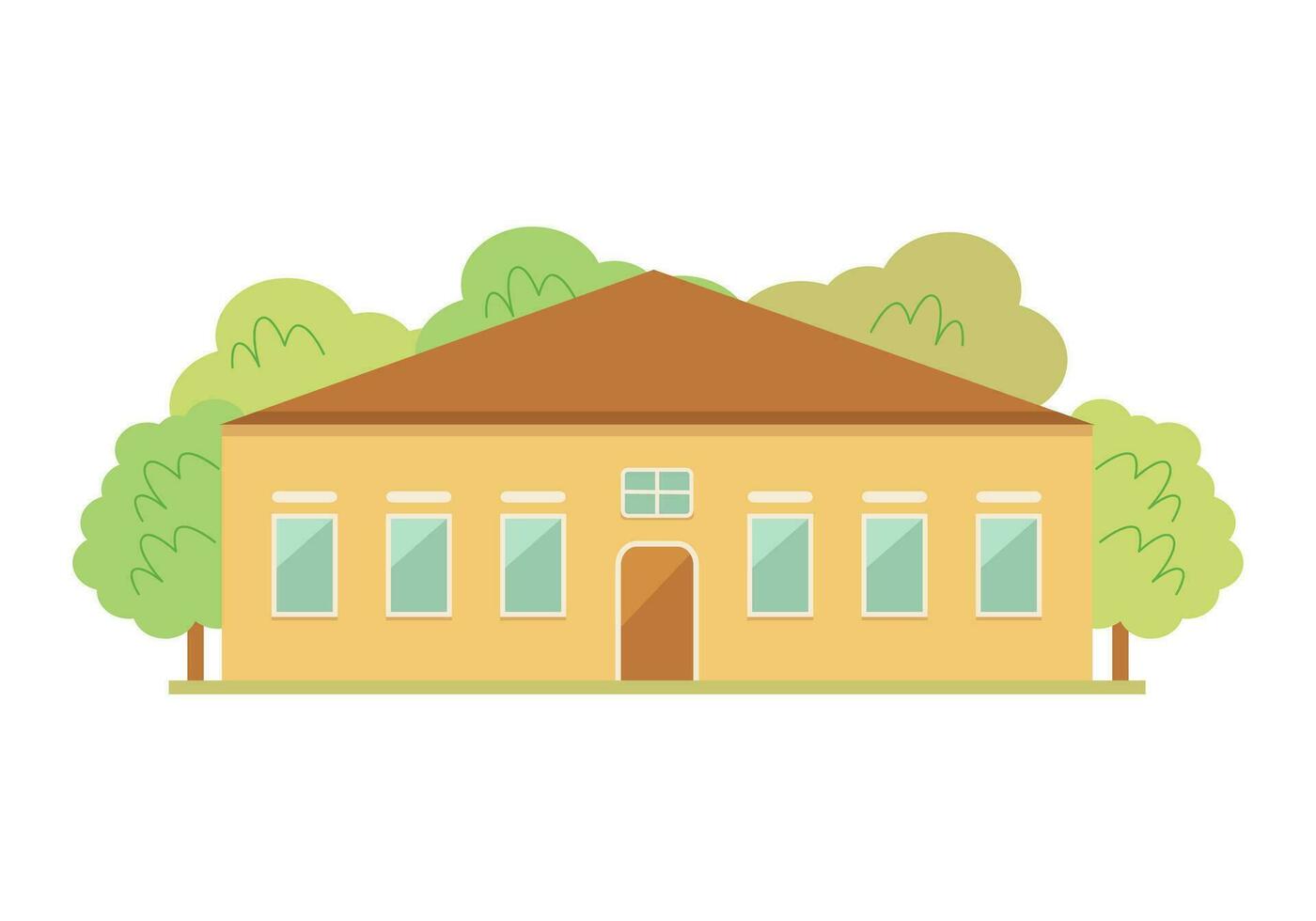 Vector illustration of house, flat illustration.