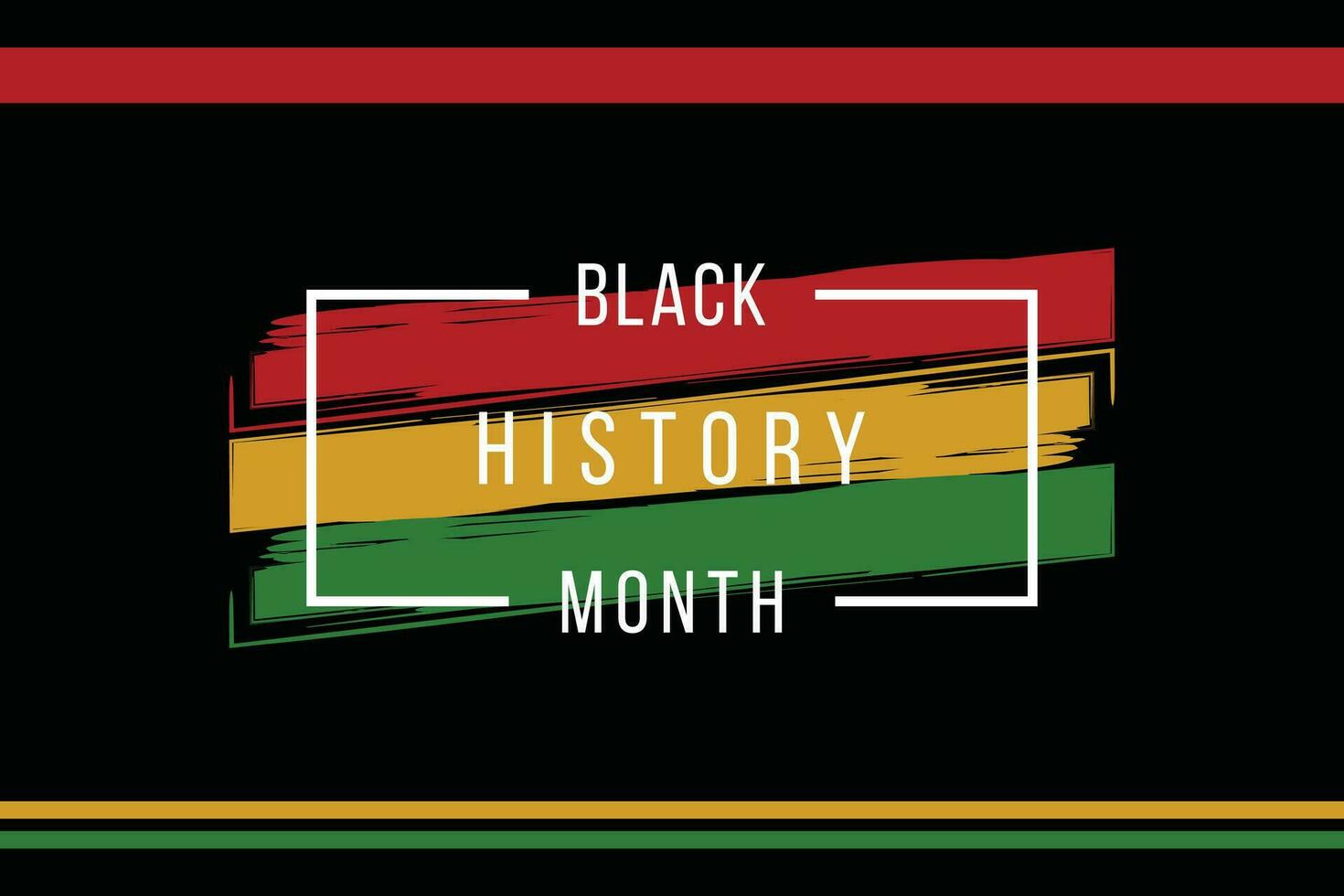 Black history month celebrate design vector background template