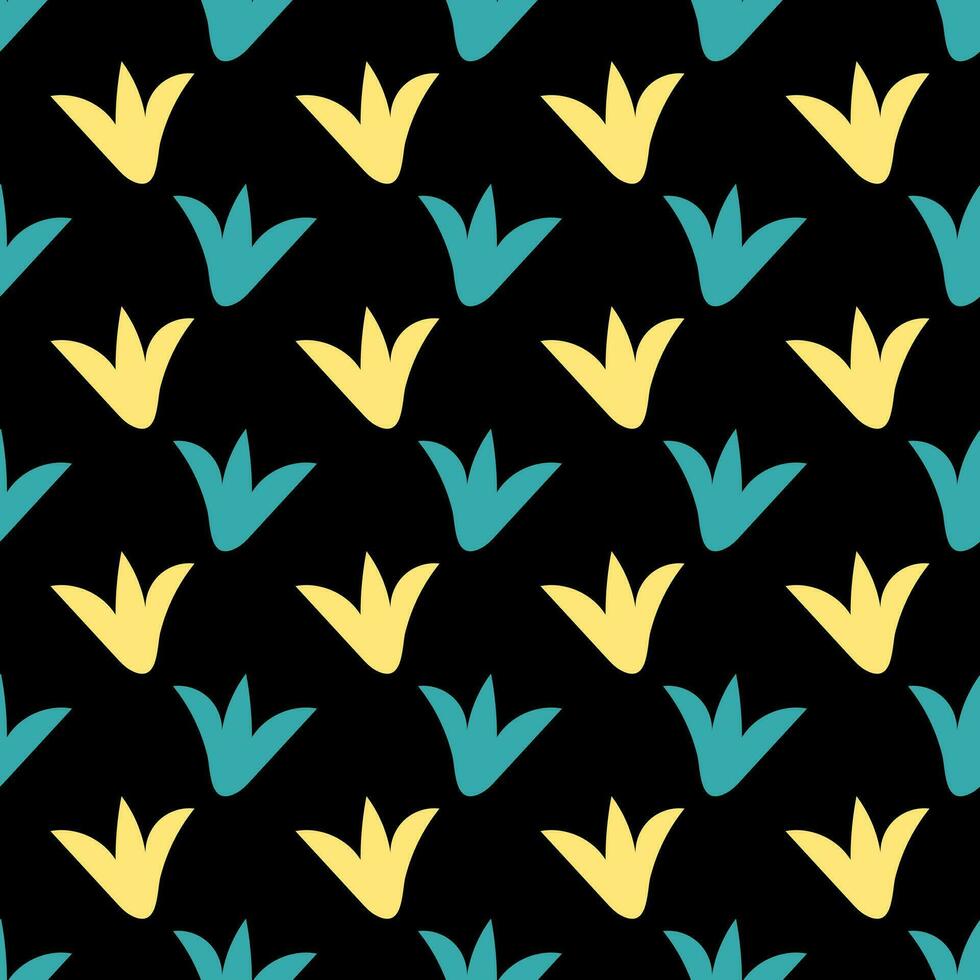 Botanical pattern design. Nature textile concept vector