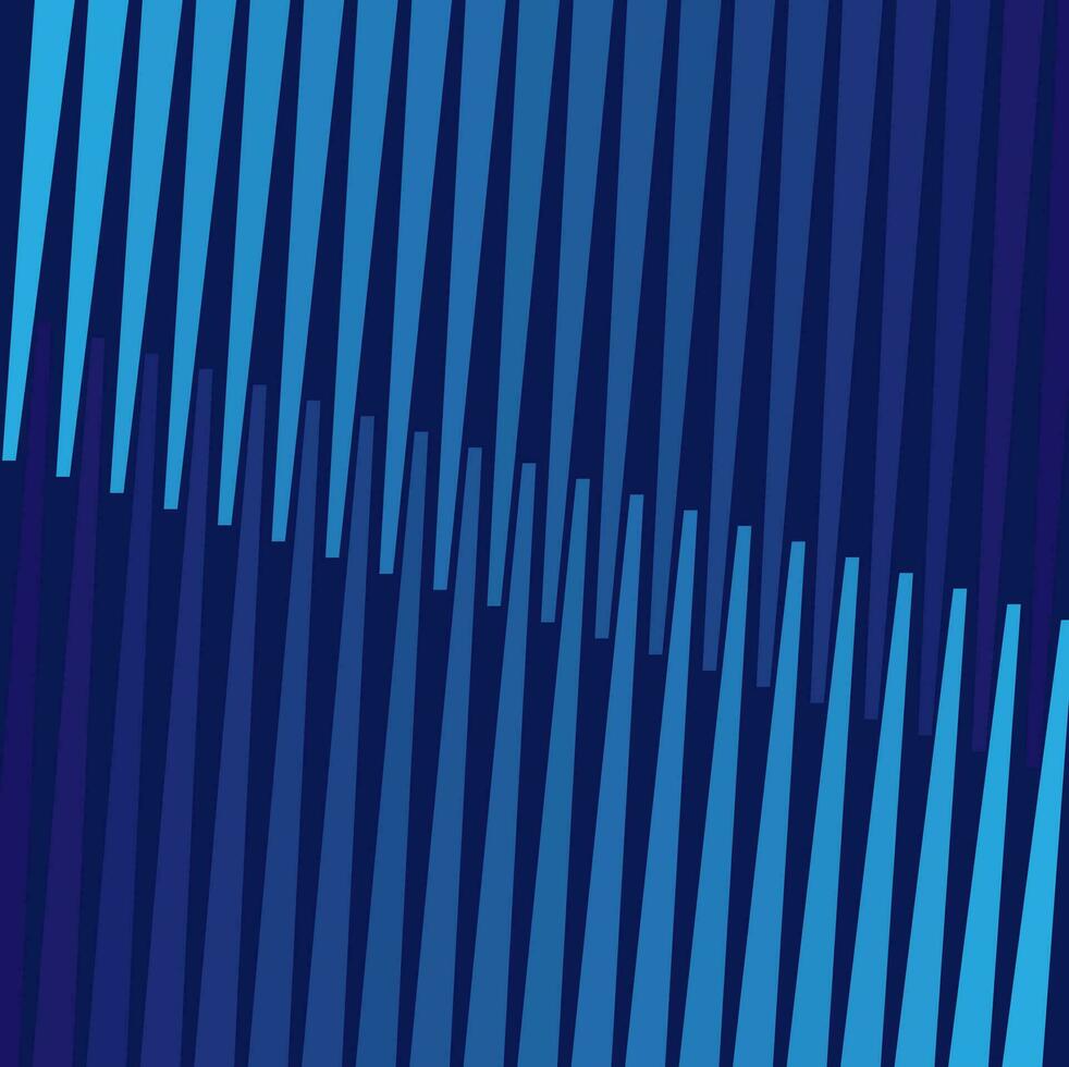 Vector abstract geometric pattern in the form of parallel sharp lines and stripes on a blue background