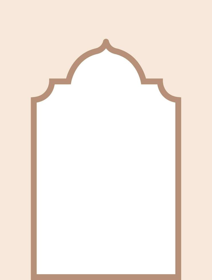 Arabic arch window and doors. Collection of Oriental style Islamic arches and windows. Ramadan Kareem shapes of windows and gates vector. vector