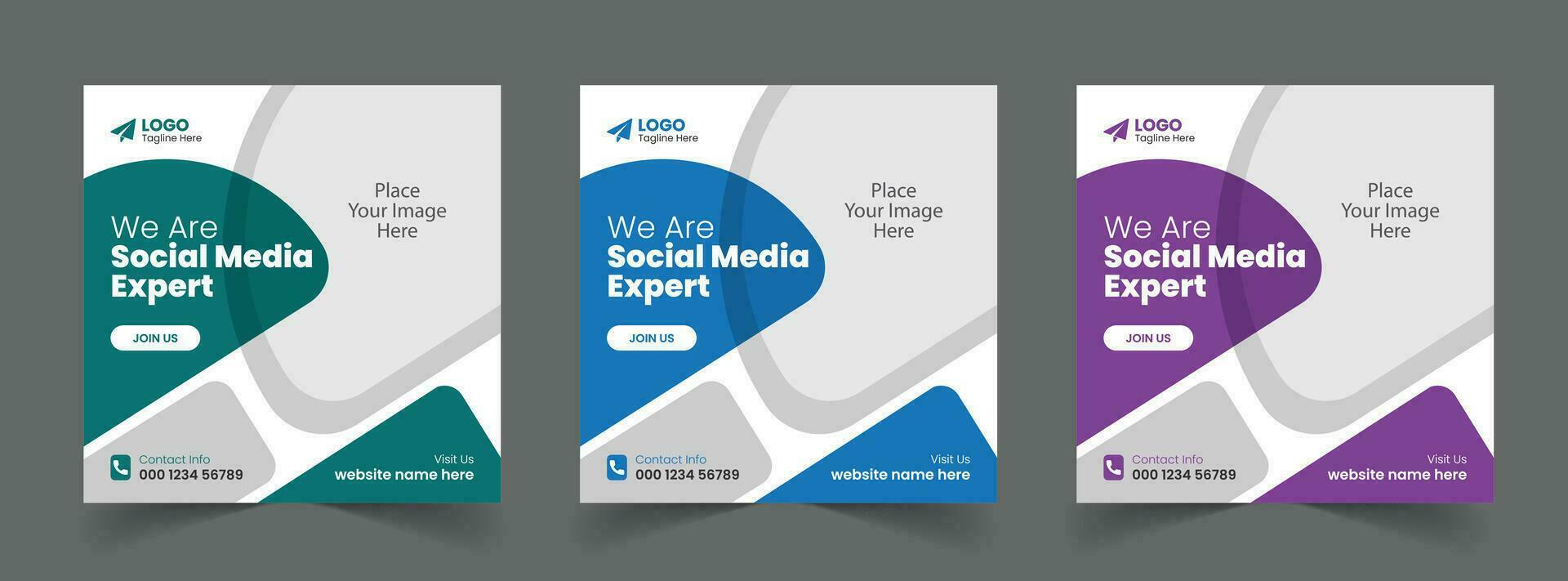 Free Vector Corporate Business Promotion Digital Agency Social Media Post Template Web Banner Design