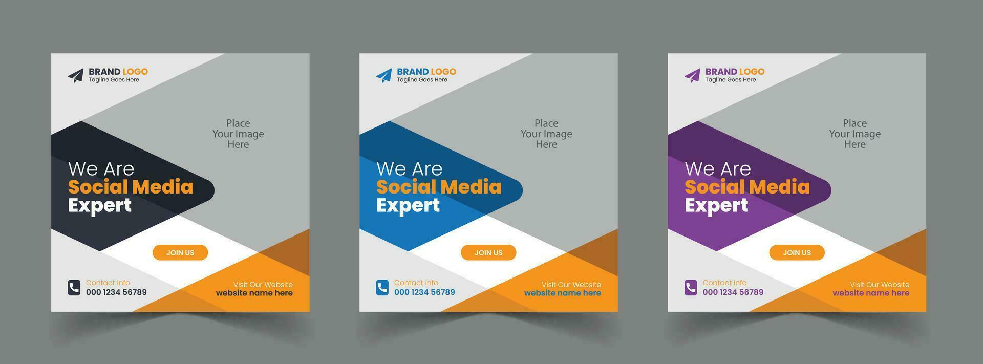 Free Vector Corporate Business Promotion Digital Agency Social Media Post Template Web Banner Design