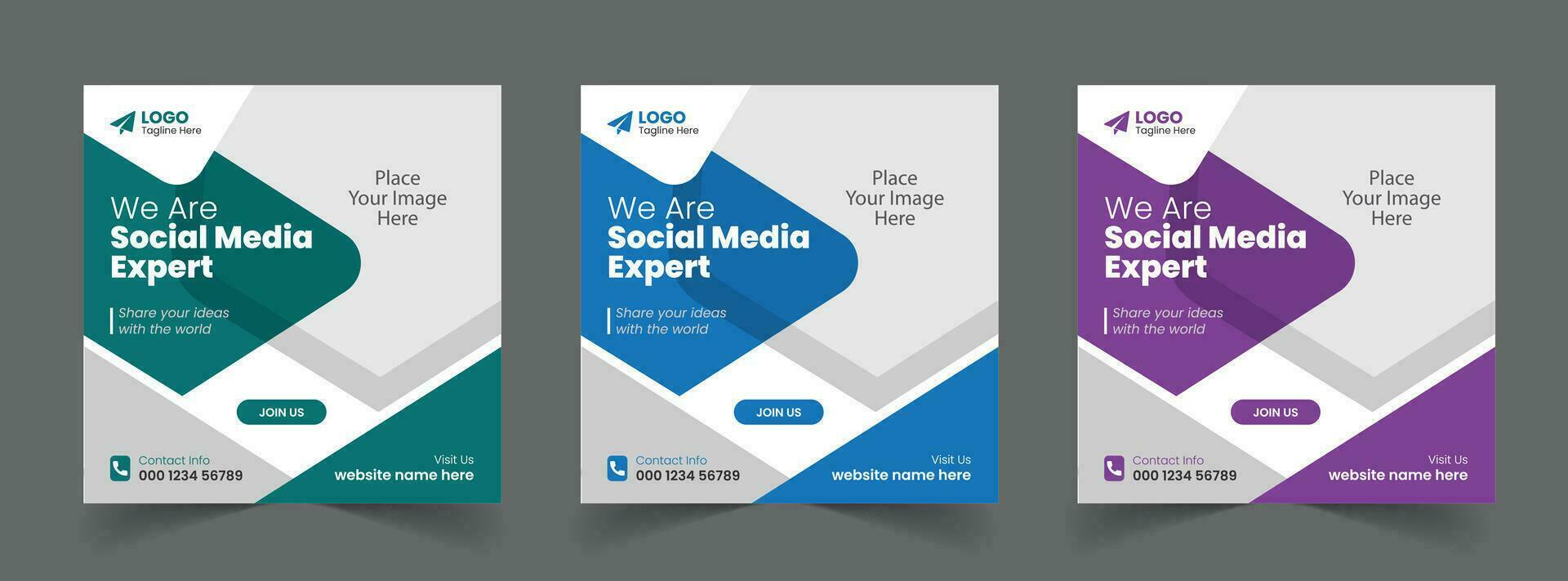 Free Vector Corporate Business Promotion Digital Agency Social Media Post Template Web Banner Design