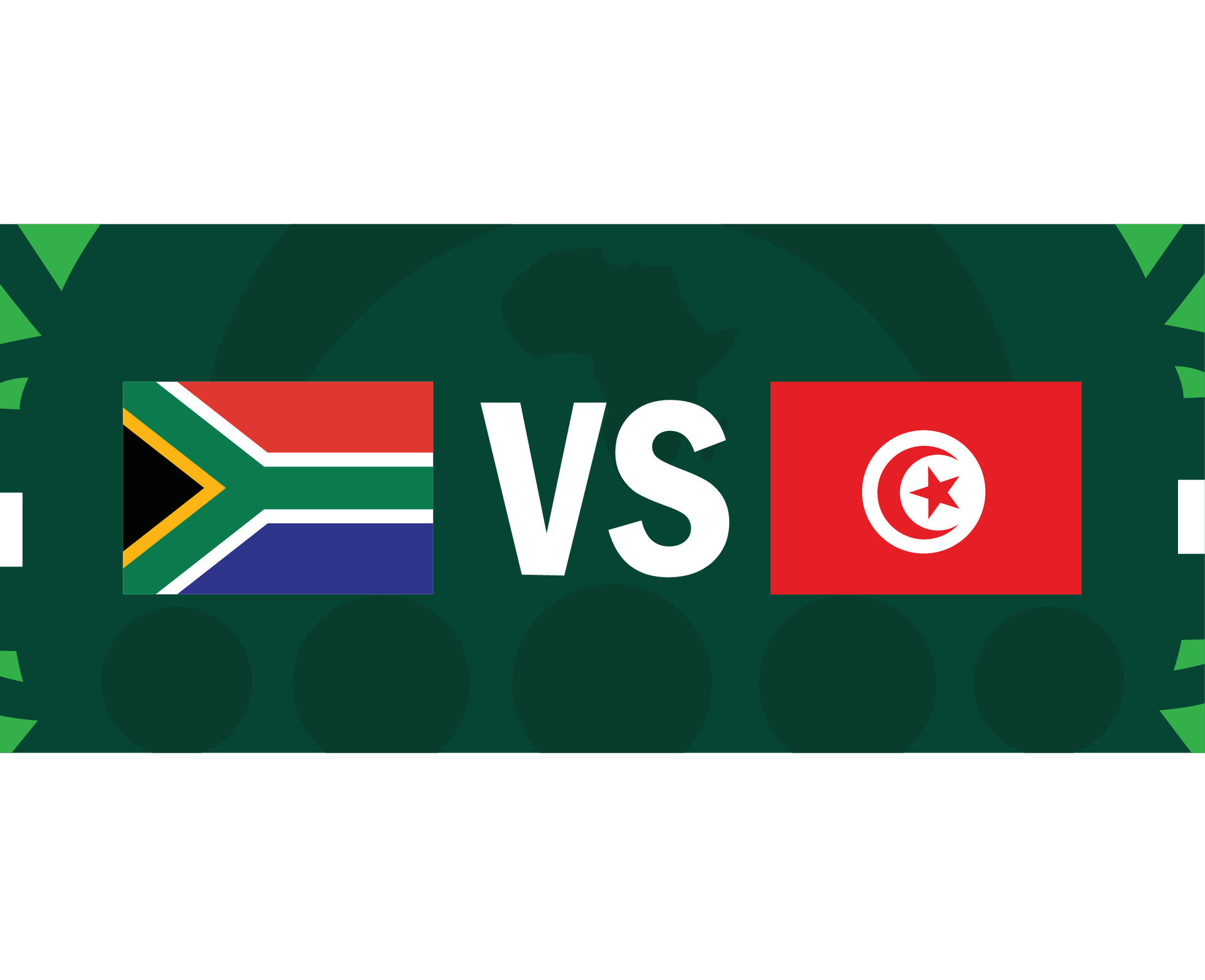 South Africa And Tunisia African Flags Nations 2023 Group E Teams