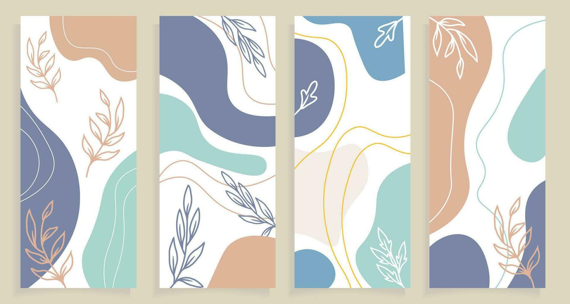 hand drawn organic shapes and textures. vector
