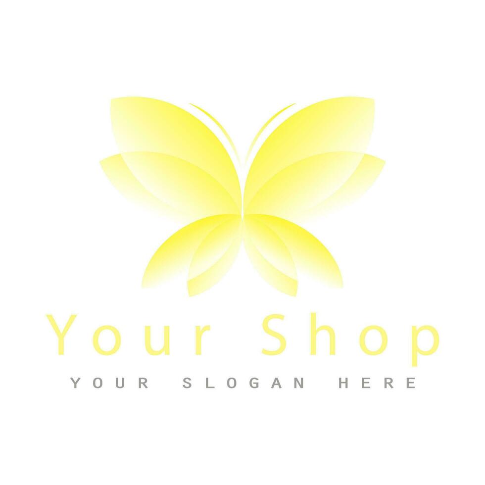 illustration of botique logo design vector