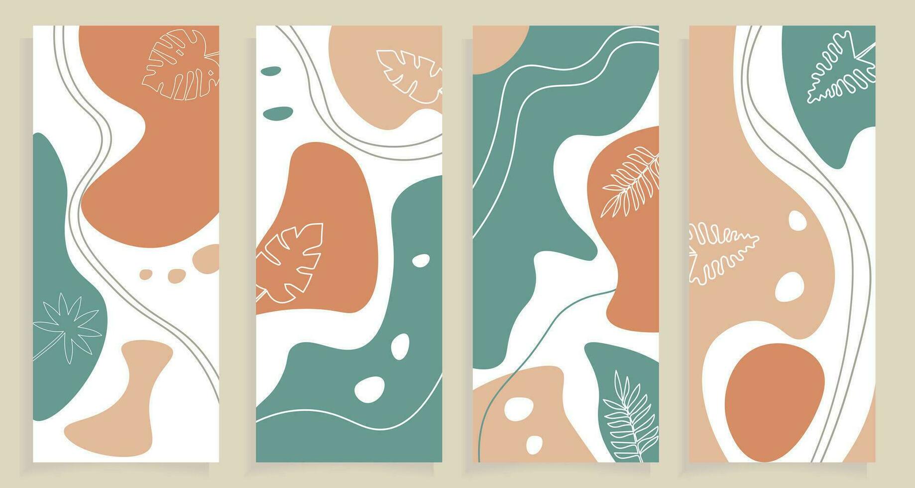 hand drawn organic shapes and textures. vector