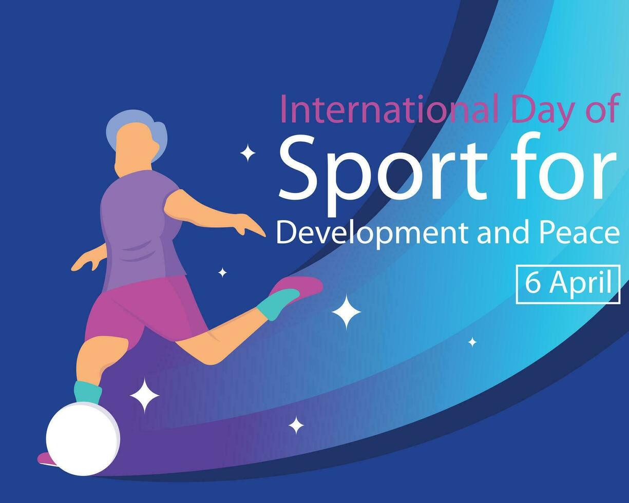 illustration vector graphic of an athlete kicks a ball, displaying light effects, perfect for international day, sport for development and peace, celebrate, greeting card, etc.